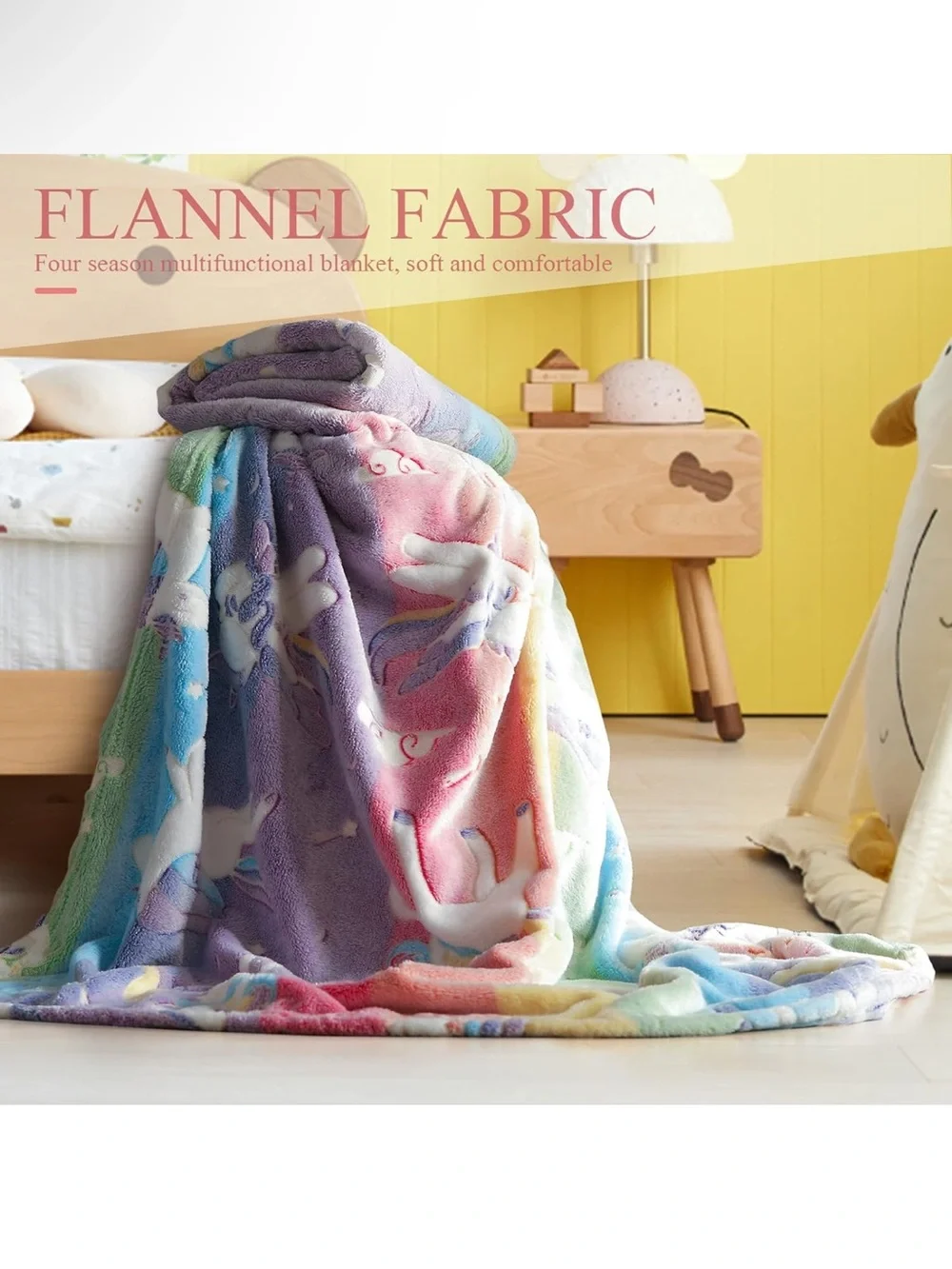 Glow in the Dark Unicorn Blanket LIFEYJ 50